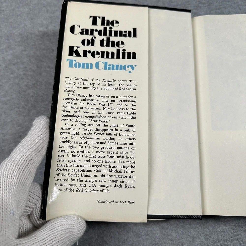 Tom Clancy The Cardinal of the Kremlin 1988 1st Ed Hardcover DJ Rare NOTE